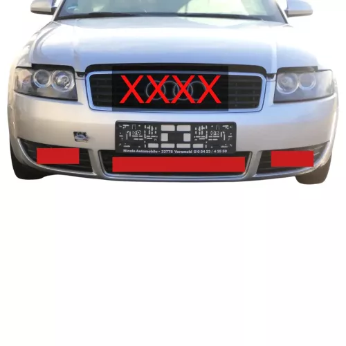 Audi A4 8E 8H Cabrio Stoßstange vorne mit Spoiler silber LY7W