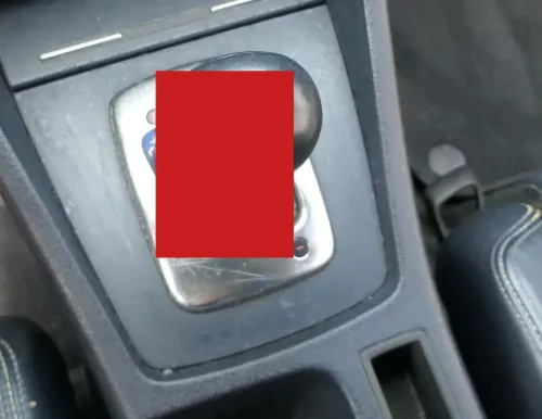 Audi A4 8E B6 8H Rahmen um Schaltknauf Schaltsack Schaltung blau indigoblau