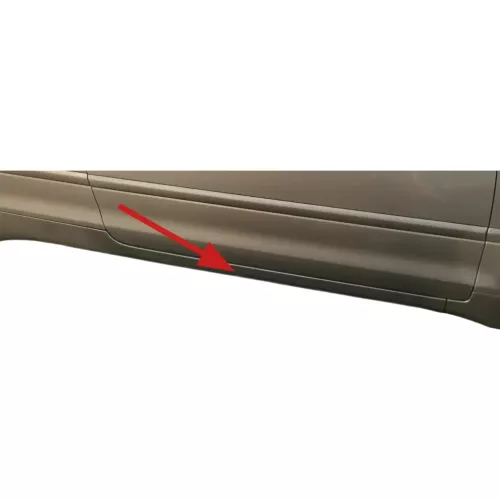 Audi A4 8H Cabrio B7 B6 Blende Holm rechts unt Schweller Verkleidung silber LY7W (200449)