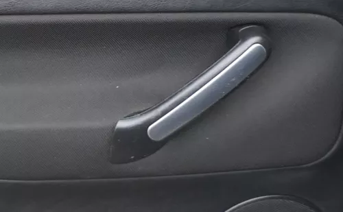 VW Golf 4 Bora Mittelkonsole Verkleidung um Radio 1j1858069G Dekor silber netzop (166122)