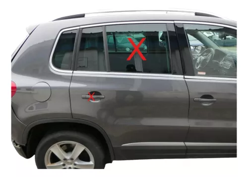 VW Tiguan 5N Tür hinten rechts grau LD7R