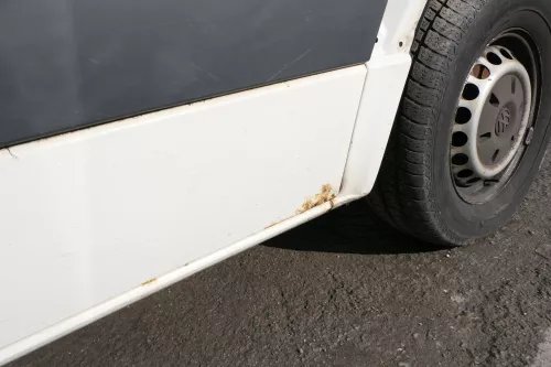 VW Crafter 2E Tür vorne rechts Beifahrertür weiß L902 - ohne Anbauteile (128091)