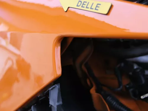 Seat Ibiza 6J Kotflügel vorne rechts orange LP2C 6J0821022A (200636)