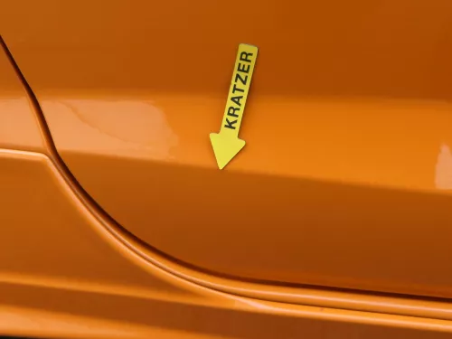 Ibiza 6J Tür vorne rechts Beifahrertür orange LP2C 2/3-Türer - ohne Anbauteile (200639)