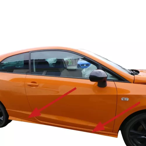 Ibiza 6J Blende Holm rechts unten Schweller Unterholmverkleidung orange LP2C