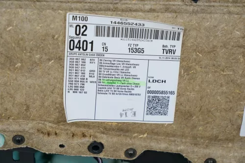 Passat 3C 3G B8 Türverkleidung Verkleidung Tür vorne rechts schwarz (200649)