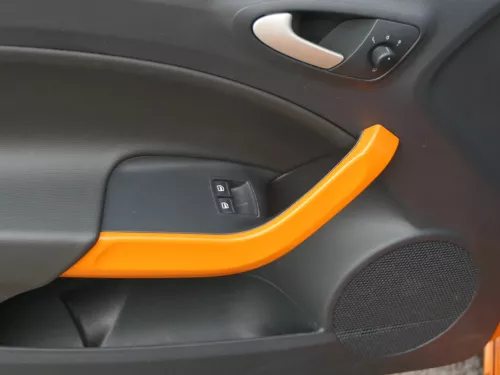 1x Ibiza 6J Türverkleidung Verkleidung Tür vorne links 2/3-Türer karbonschwarz (200661)