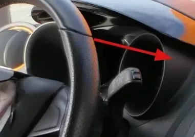 Ibiza 6J Tacho Tachometer Abdeckung Verkleidung schwarz Karbonschwarz 6J0857059A (200683)