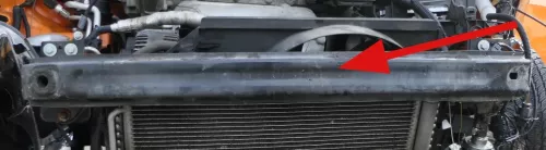 Seat Ibiza 6J Querträger hinten Aufpralldämpfer Pralldämpfer hinter Stoßstange