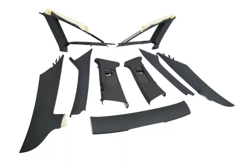 Audi A6 4F Limousine Set Säulen Verkleidung schwarz soul A B C D Säule (200779)