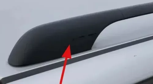 1x VW Golf 4 Kombi Dachreling Reling Dach schwarz NUR Abdeckung hinten rechts