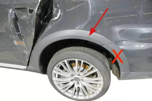 VW Passat 3C B7 NUR Zierleiste Leiste Abdeckung Kotflügel hinten links Alltrack