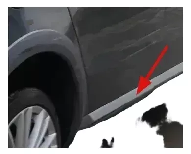 VW Passat 3C B7 NUR Zierleiste Leiste Abdeckung Tür unten hinten rechts Alltrack