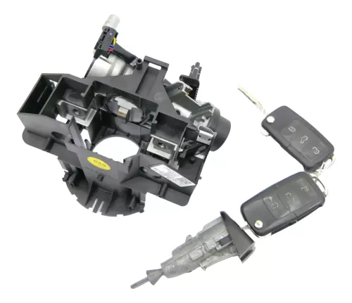 VW Golf Plus 5M Zündschloß Schloß Zündung 2x Schlüssel + 1x Türschloß Tür