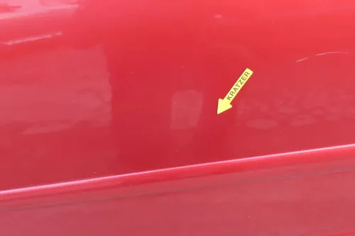 VW Golf Plus 5M Türblatt Tür vorne links Fahrertür rot LA3X  -Türblatt +Rahmen (200962)