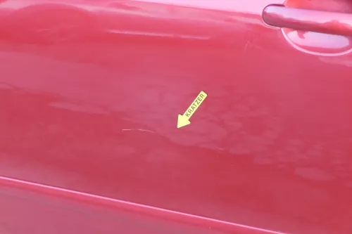 VW Golf Plus 5M Türblatt Tür vorne links Fahrertür rot LA3X  -Türblatt +Rahmen (200962)