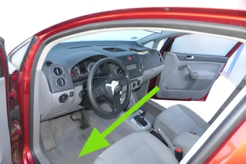 VW Golf Plus 5M Teppich Innenraumteppich Innen Bodenbelag grau artgrey 5M1863367 (200988)