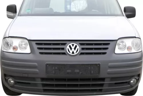 Caddy 2K Stoßstange vorne Frontstoßstange Stoßfänger grau Graphit Grill schwarz