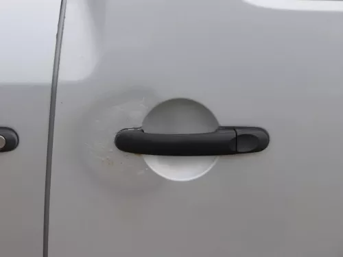 VW Caddy 3 2k Beifahrertür Tür hinten links silber LA7W Schiebetür Scheibe (200999)