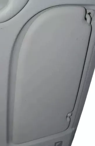 VW Caddy 3 2K Sonnenblenden Sonnenblende grau rechts 2K0857552D Spiegel (109274)