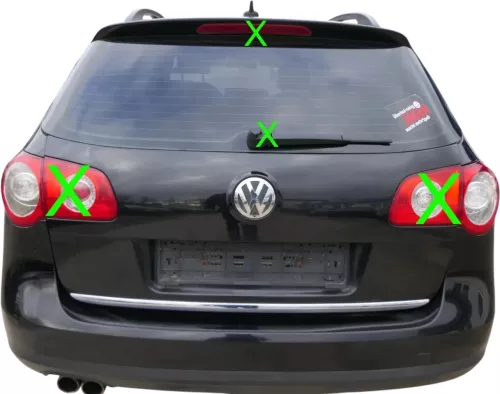 VW Passat 3C Kombi Variant Heckklappe Klappe Scheibe schwarz LC9X ohneAnbauteile