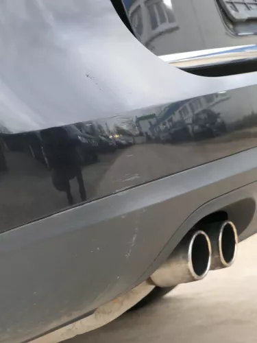 VW Passat 3C Kombi Stoßstange hinten Heckstoßstange schwarz LC9X Stoßfänger (201097)