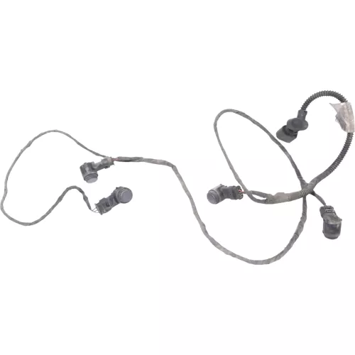 4x Golf 6 5K Einparkhilfe PDC + Kabelbaum Parksensoren grau LC5F HINTEN