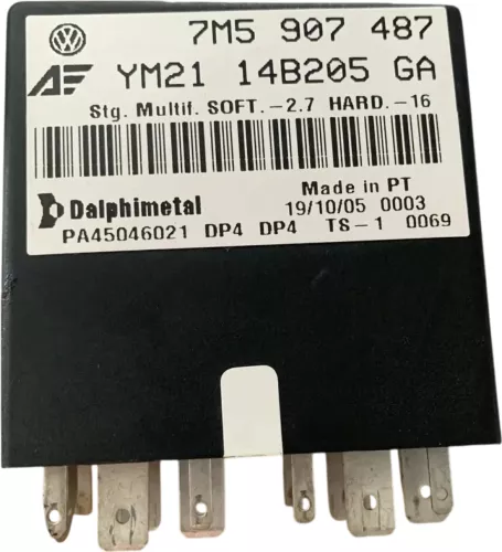 VW Golf 4 Bora Leon Relais Steuergerät Multifunktion Lenkrad Nr. 453 7M5907487 (201181)