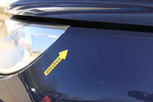 VW Tiguan Kotflügel vorne links original 5N0821105A + Leiste blau LH5X (201222)