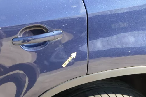 VW Tiguan 5N Tür hinten links blau LH5X (201229)