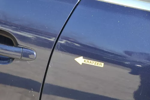 VW Tiguan 5N Tür hinten links blau LH5X (201229)