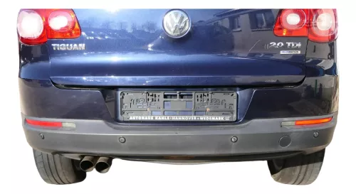 VW Tiguan Heckklappe hinten Kofferraumklappe mit Scheibe blau LH5X (201241)