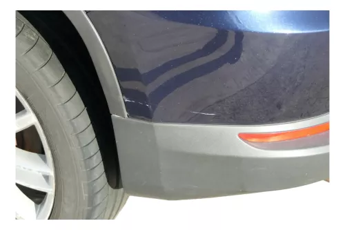 Tiguan 5N Facelift Stoßstange hinten Heckstoßstange Stoßfänger blau LH5X für PDC (201242)