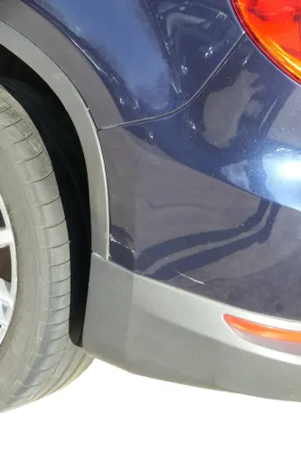 Tiguan 5N Facelift Stoßstange hinten Heckstoßstange Stoßfänger blau LH5X für PDC (201242)