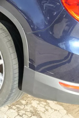 Tiguan 5N Facelift Stoßstange hinten Heckstoßstange Stoßfänger blau LH5X für PDC (201242)