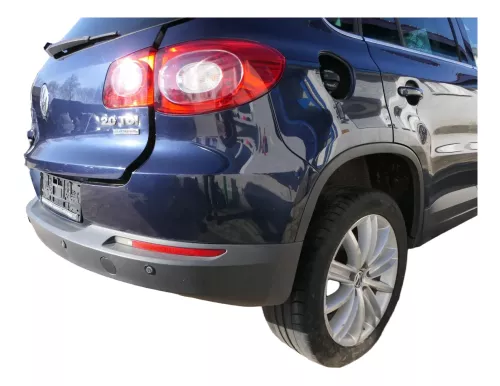 Tiguan 5N Facelift Stoßstange hinten Heckstoßstange Stoßfänger blau LH5X für PDC (201242)