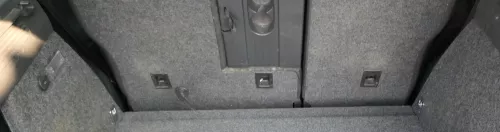 Tiguan 5N Sitz Sitze hinten Rückbank Rücksitzbank 3 Punkt Gurt Lehne Alcantara s (201256)