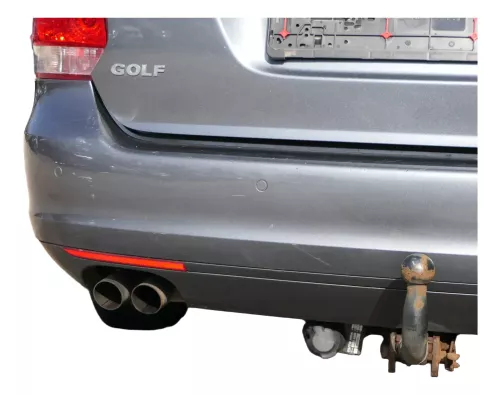 VW Golf 5 + 6 Kombi Avant Stoßstange hinten Heckstoßstange grau LD7X Spoiler PDC (201384)