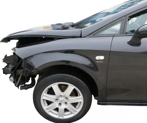 Seat Leon 1P Kotflügel vorne links schwarz LC9Z metallic