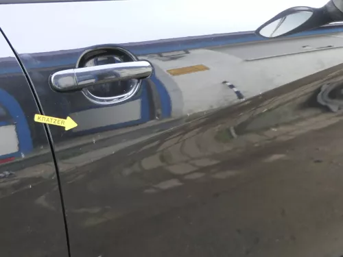 Seat Leon 1P Tür vorne rechts Beifahrertür schwarz LC9Z metallic ohne Anbauteile (201434)