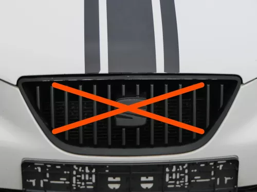 Seat Ibiza 6J Stoßstange Frontstoßstange vorne weiß LB9A 6J0807217H Spoiler (201538)