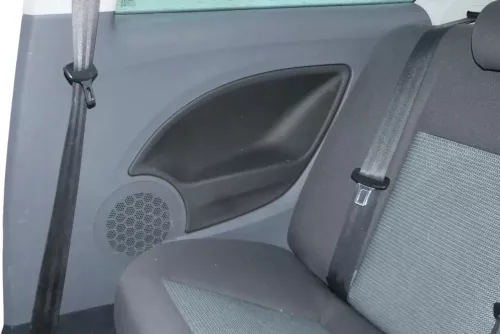 Seat Ibiza 6J Verkleidung hinten rechts 2/3-Türer Seite - schwarz grau graphit