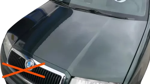 Skoda Fabia 6Y Motorhaube Klappe vorne grün LF8C vorn  (OHNEgrill!) (201599)