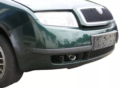 Fabia 6Y Stoßstange Stoßfänger vorne grün LF8C - Gitter (201600)