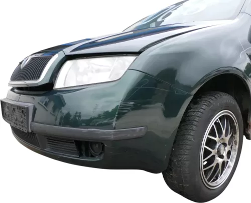 Fabia 6Y Stoßstange Stoßfänger vorne grün LF8C - Gitter (201600)