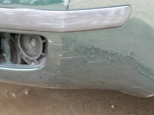 Fabia 6Y Stoßstange Stoßfänger vorne grün LF8C - Gitter (201600)