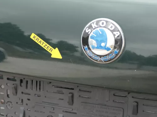 Fabia 6Y6 Schrägheck Heckklappe Kofferraumklappe hinten grün LF8T Scheibe (201602)