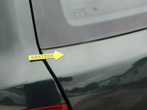 Fabia 6Y6 Schrägheck Heckklappe Kofferraumklappe hinten grün LF8T Scheibe (201602)