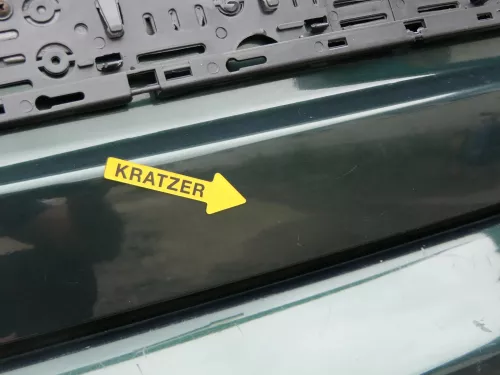 Fabia 6Y6 Schrägheck Heckklappe Kofferraumklappe hinten grün LF8T Scheibe (201602)