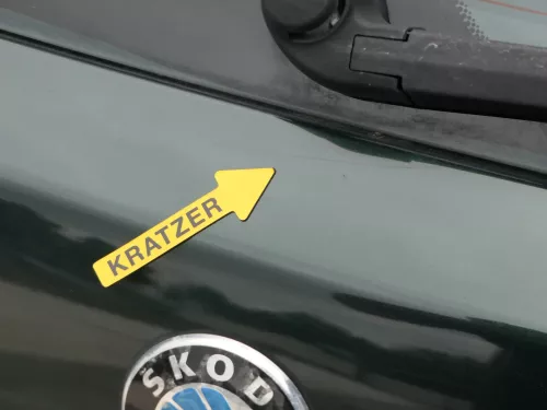 Fabia 6Y6 Schrägheck Heckklappe Kofferraumklappe hinten grün LF8T Scheibe (201602)